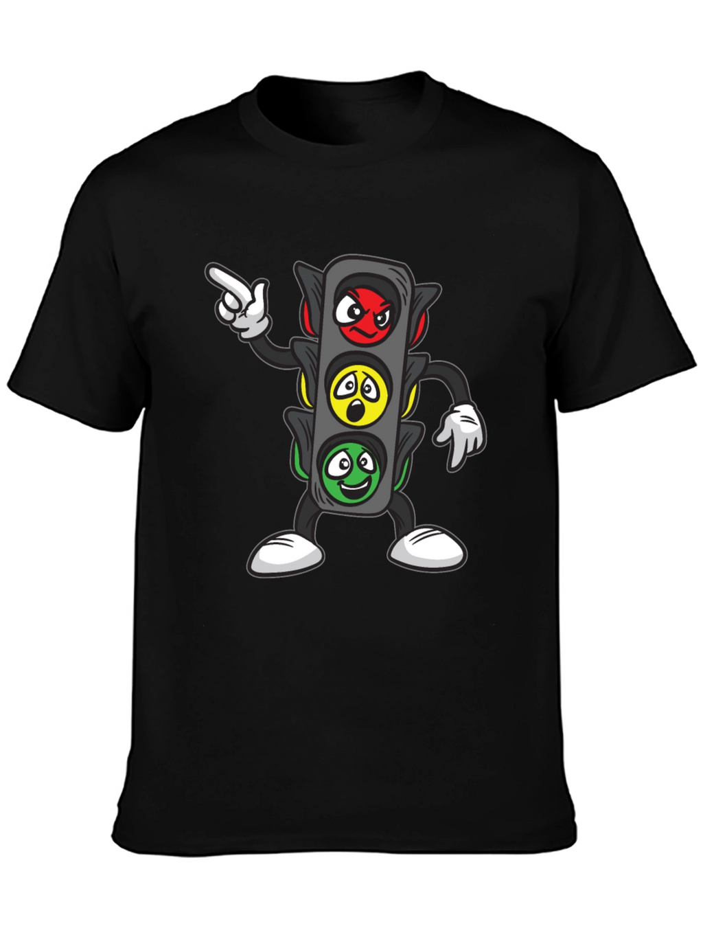 Funny Traffic Light Cartoon Graphic Tee