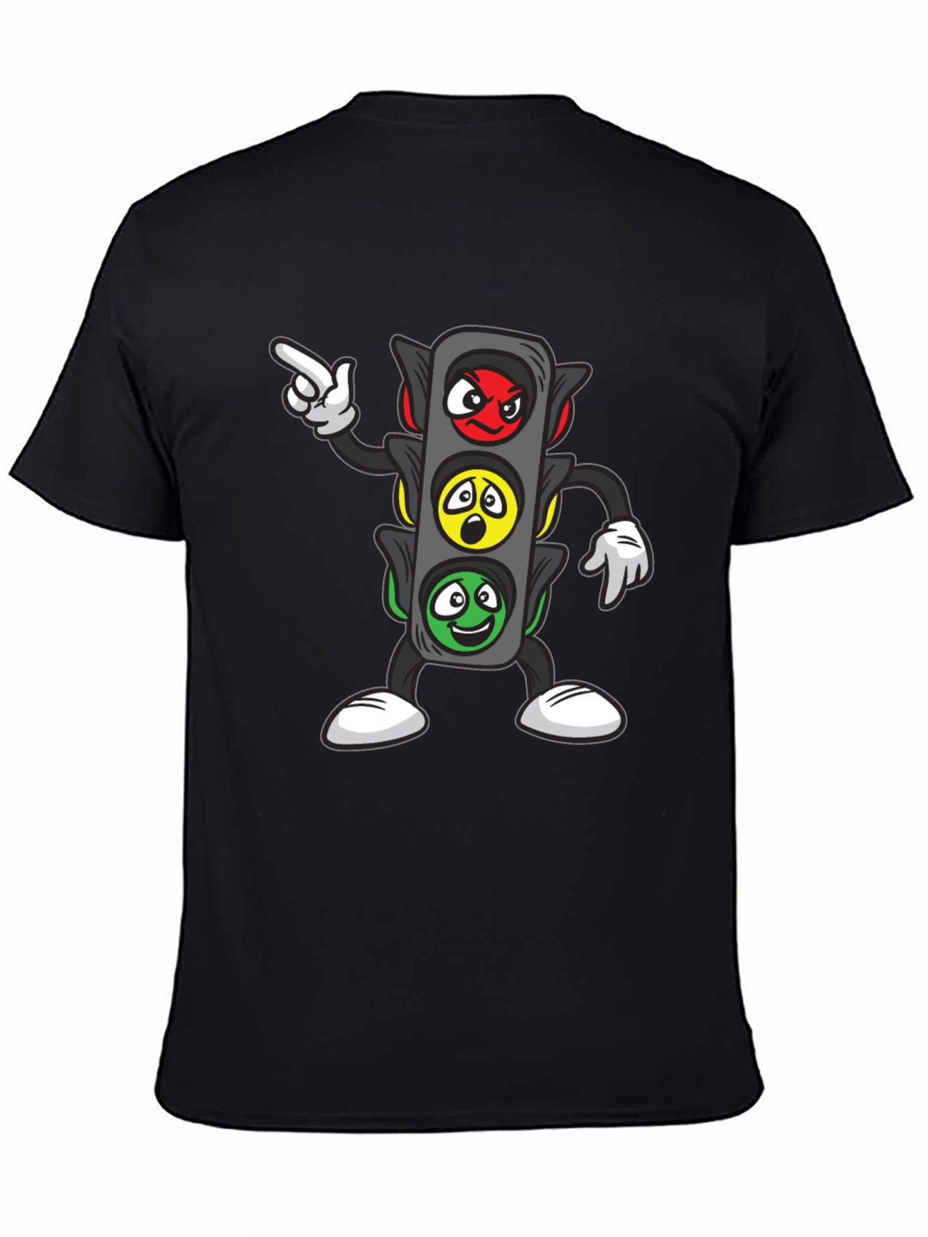 Funny Traffic Light Cartoon Graphic Tee