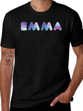 Emma T-Shirt - Black Cotton Blend Tee
