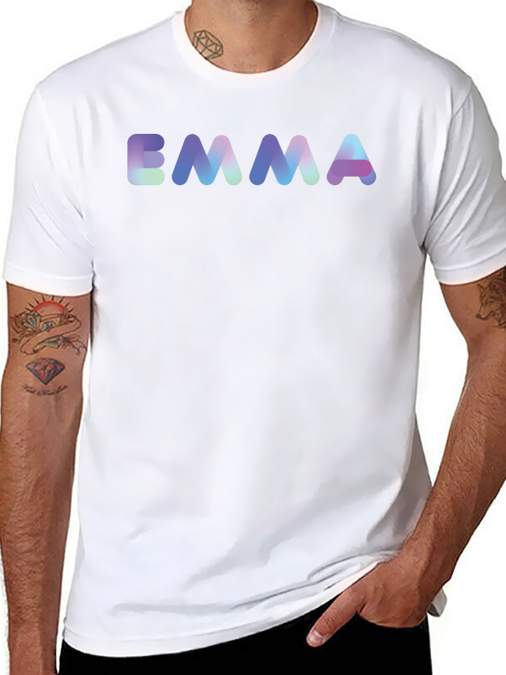 Emma T-Shirt - Black Cotton Blend Tee