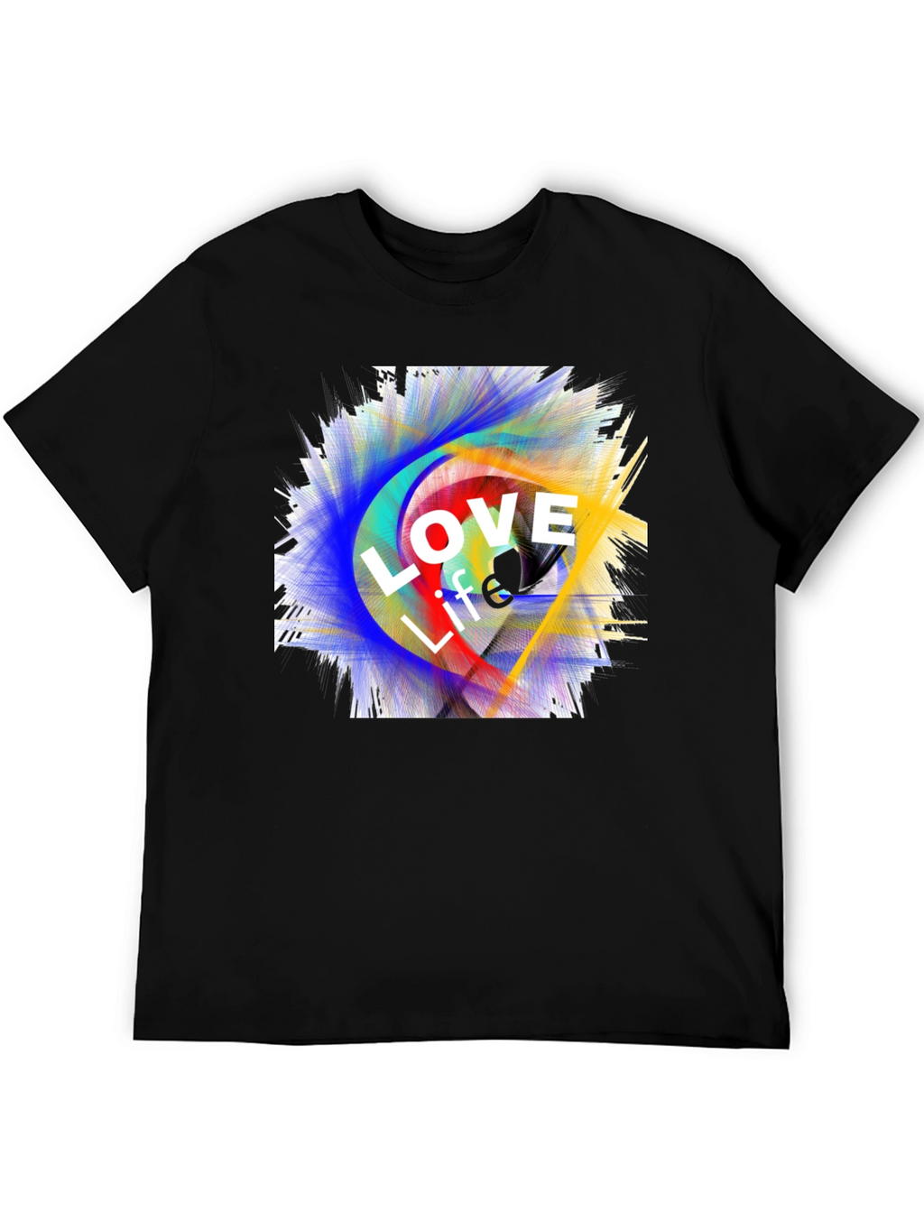 Love Life Graphic Tee - Black