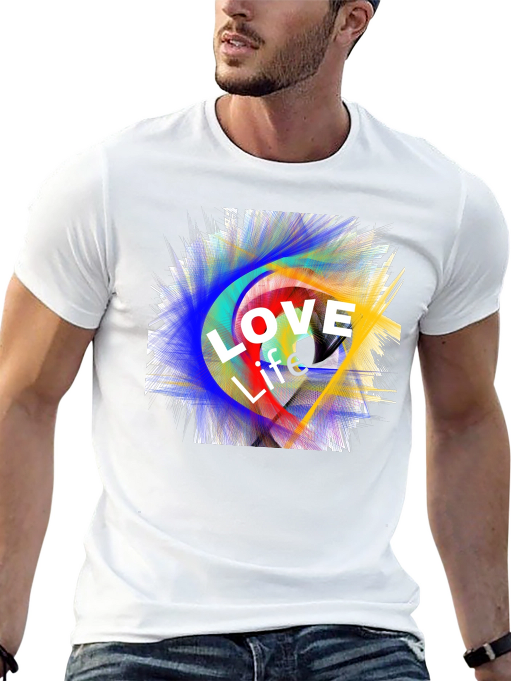 Love Life Graphic Tee - Black