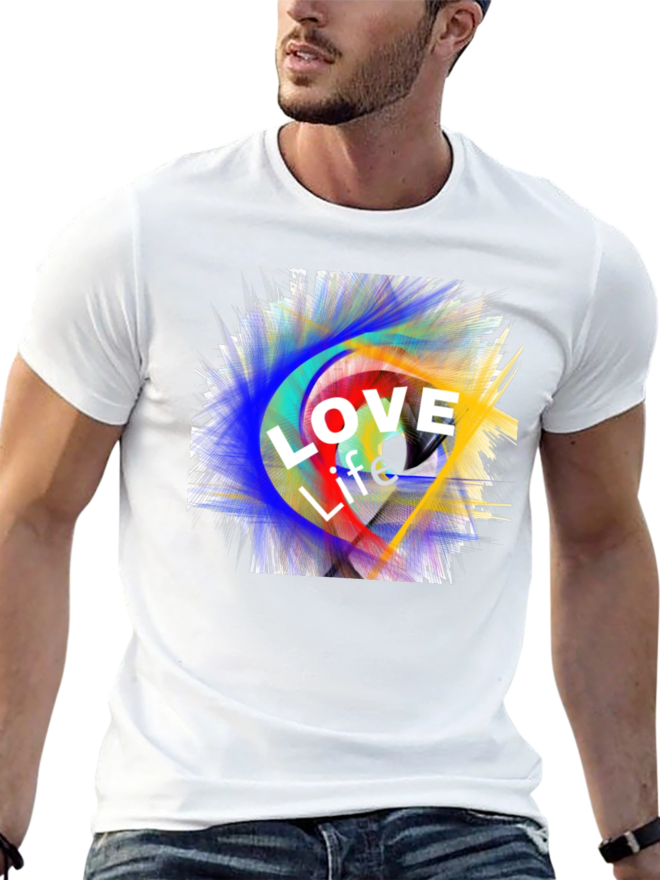 Love Life Graphic Tee - Black