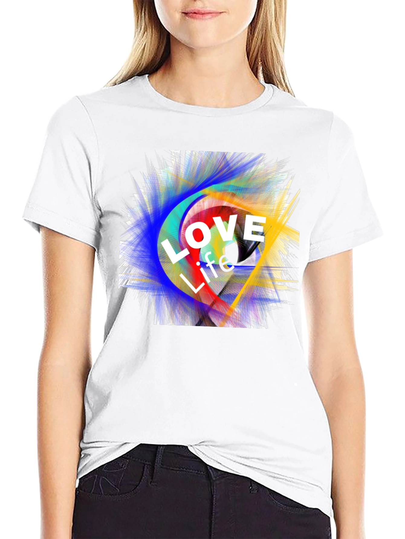 Love Life Graphic Tee - Black