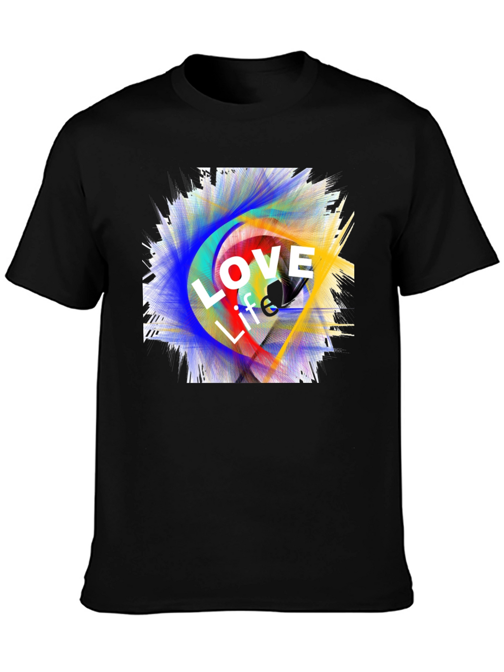 Love Life Graphic Tee - Black