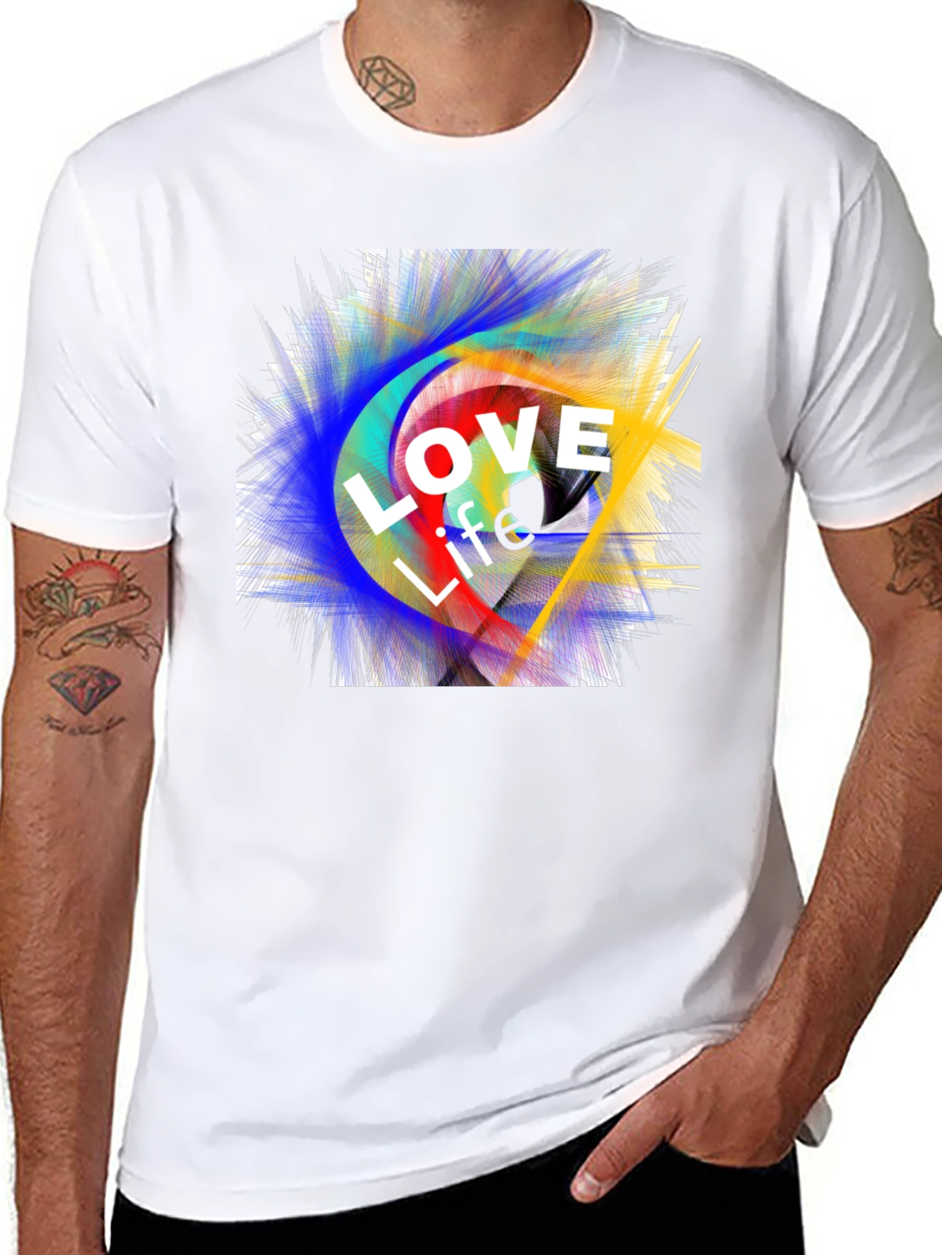 Love Life Graphic Tee - Black