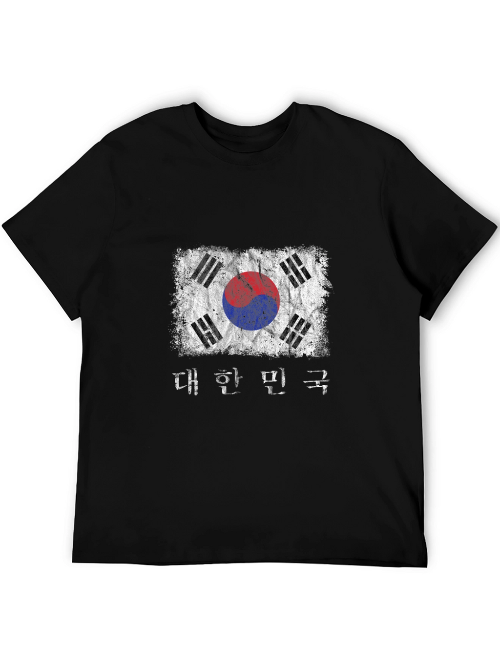 Distressed South Korea Flag Graphic Tee