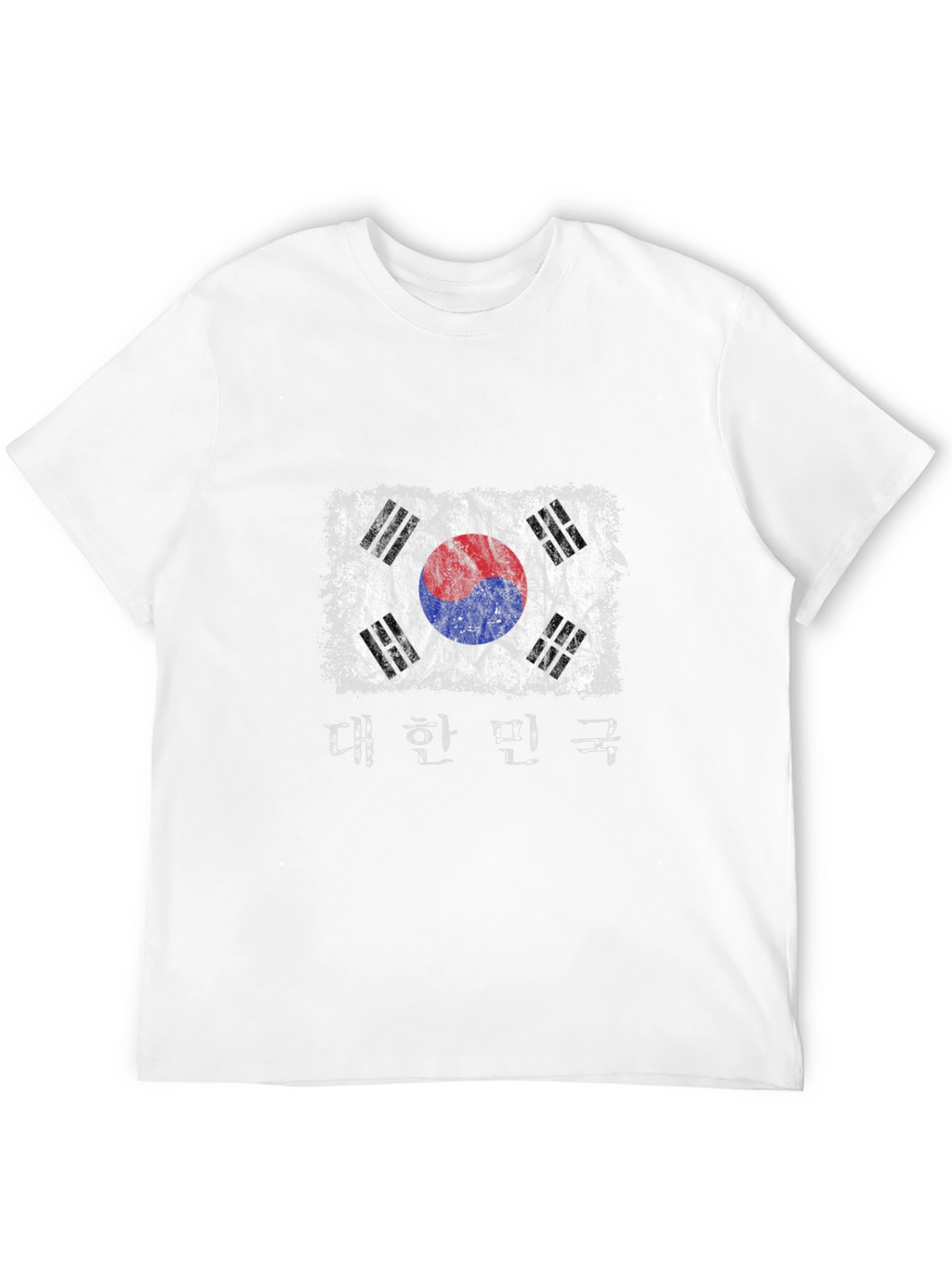Distressed South Korea Flag Graphic Tee