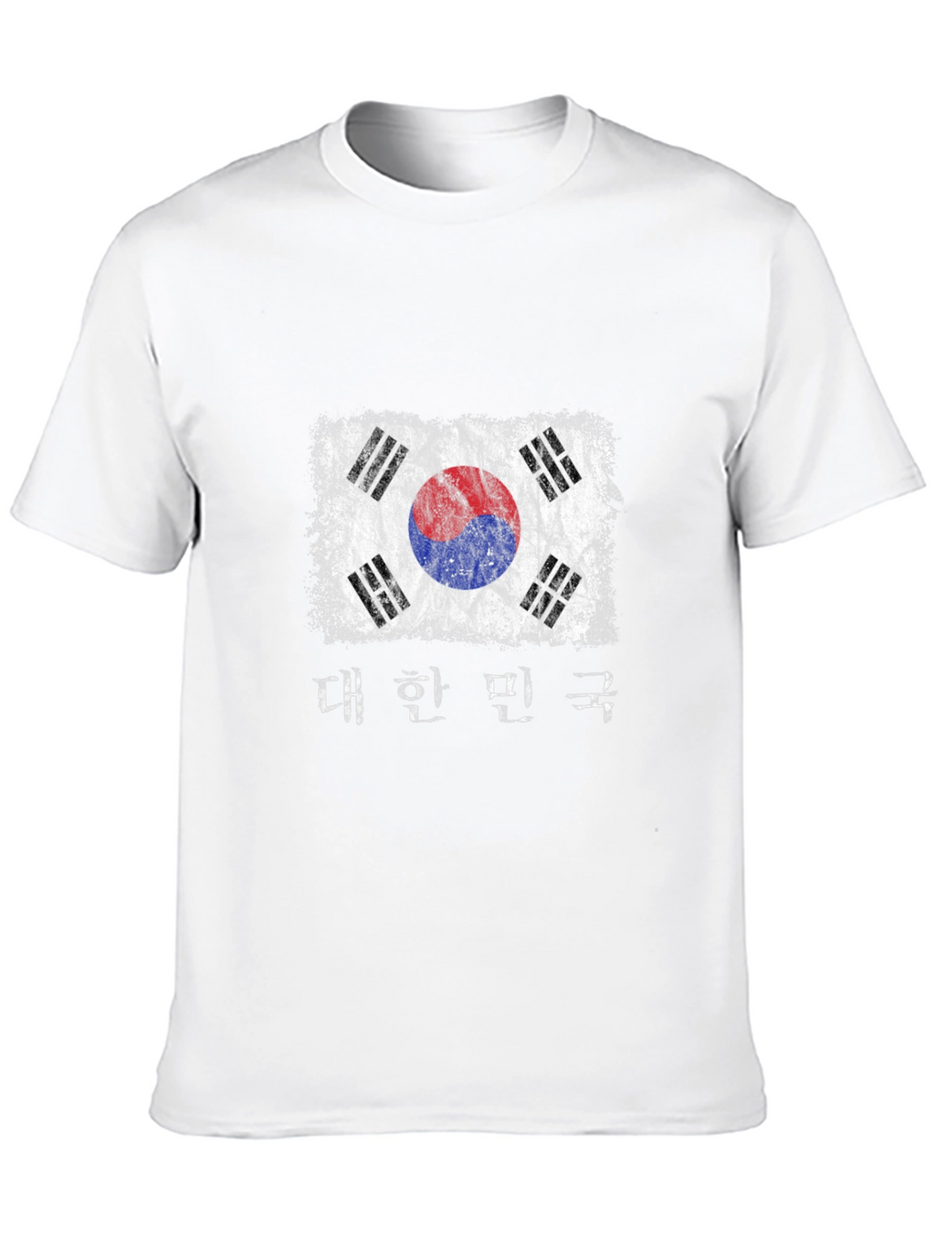 Distressed South Korea Flag Graphic Tee