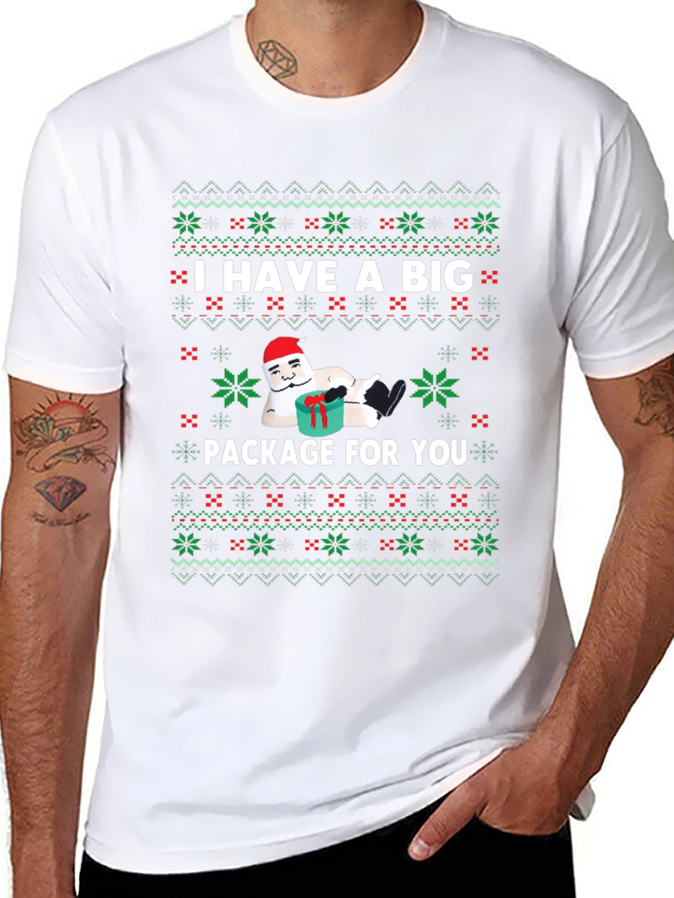 Funny Christmas Big Package T-Shirt