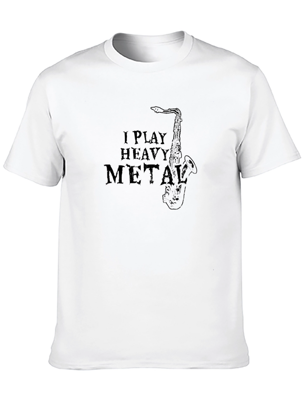 I Play Heavy Metal Saxophone Graphic T-Shirt