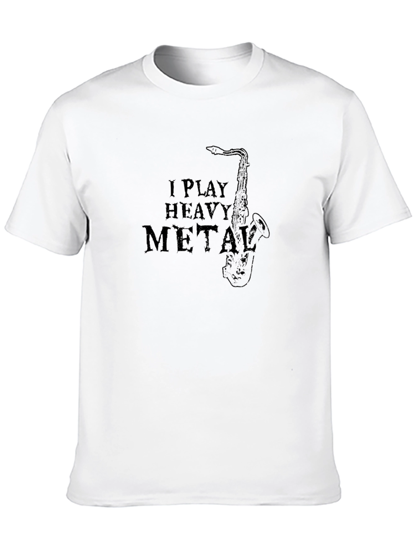 I Play Heavy Metal Saxophone Graphic T-Shirt