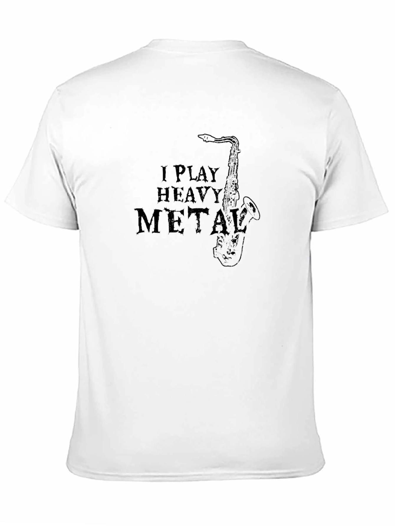 I Play Heavy Metal Saxophone Graphic T-Shirt