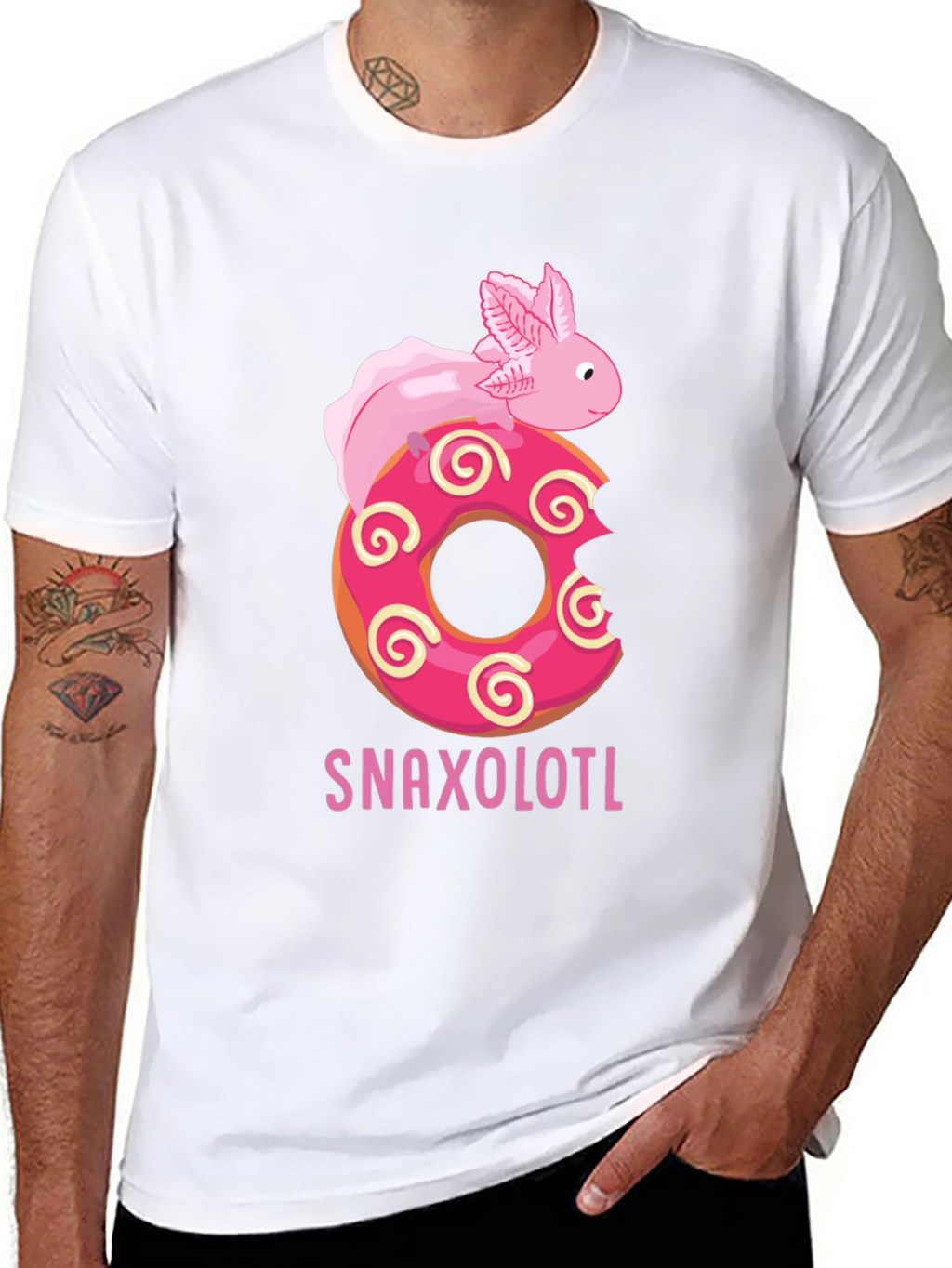 Snaxolotl Donut T-Shirt - Funny Axolotl Tee