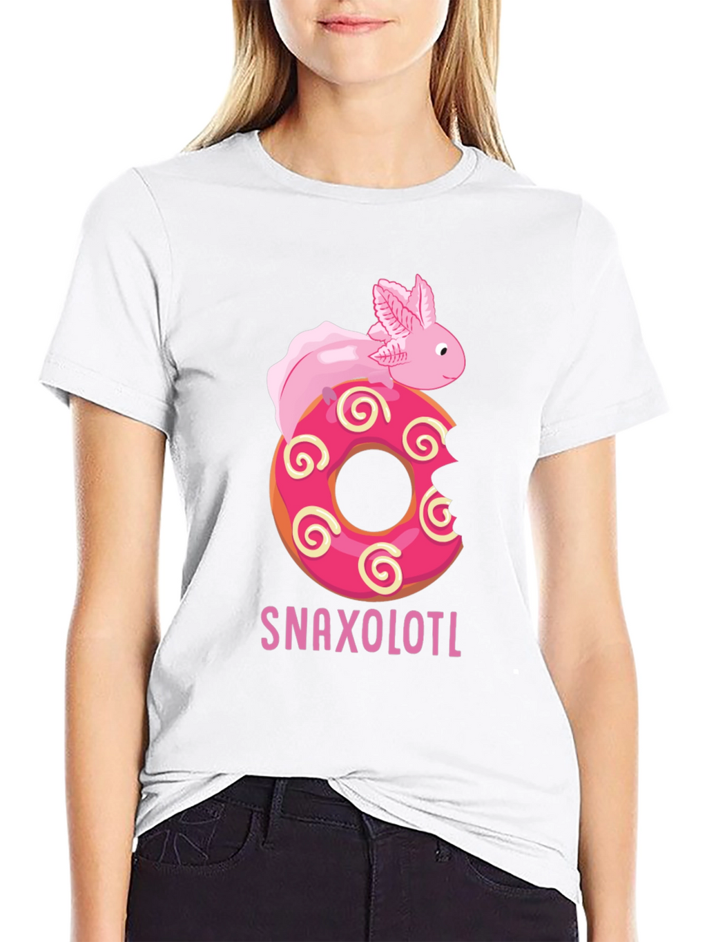 Snaxolotl Donut T-Shirt - Funny Axolotl Tee