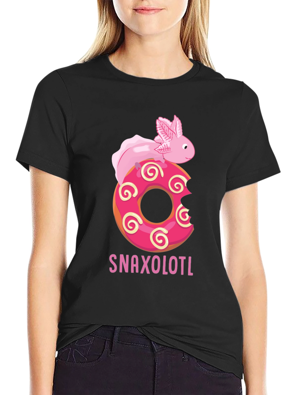 Snaxolotl Donut T-Shirt - Funny Axolotl Tee