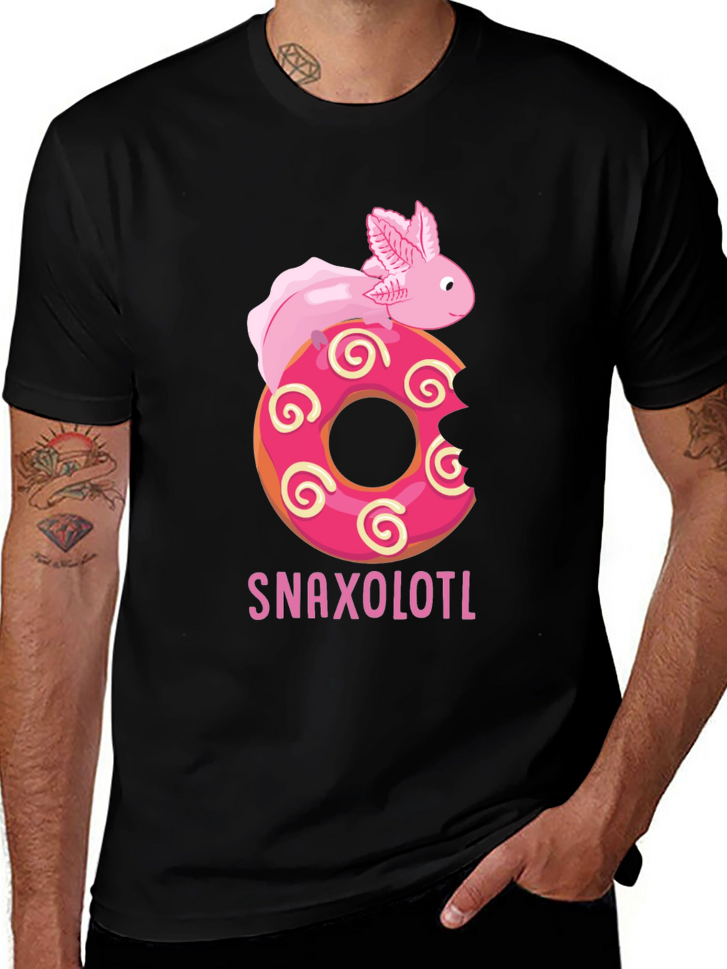 Snaxolotl Donut T-Shirt - Funny Axolotl Tee
