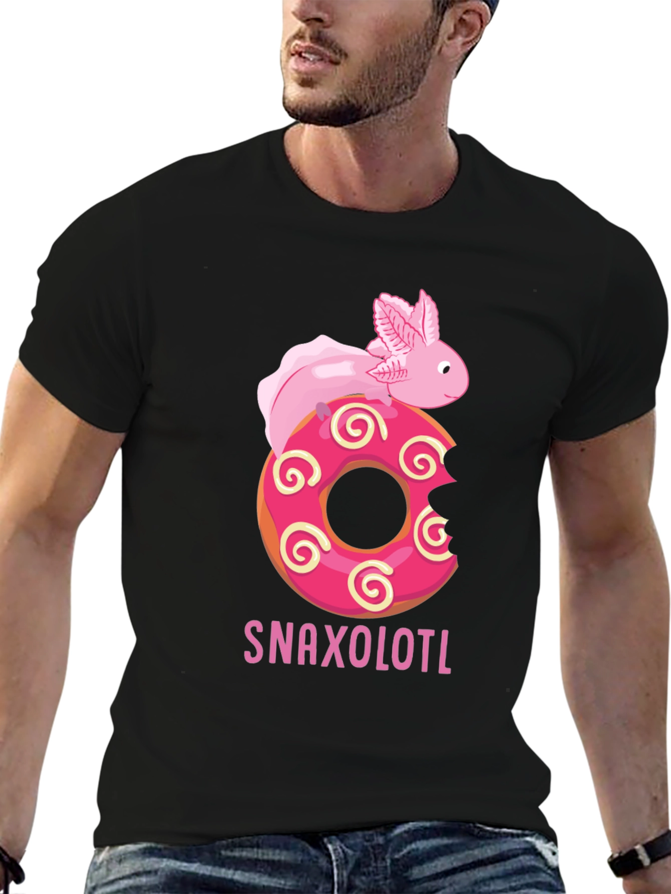Snaxolotl Donut T-Shirt - Funny Axolotl Tee