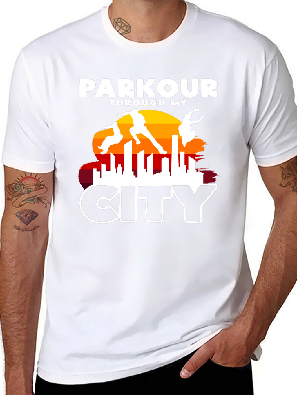 Parkour Through My City Graphic Tee
