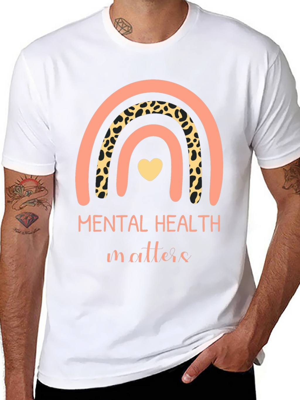 Mental Health Matters Rainbow Graphic Tee