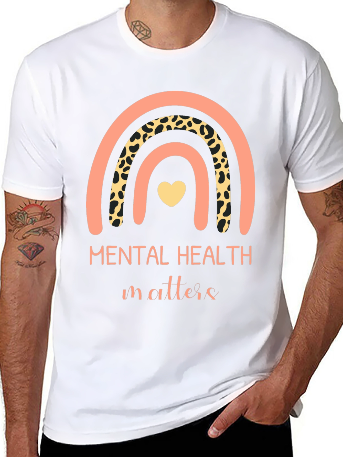 Mental Health Matters Rainbow Graphic Tee