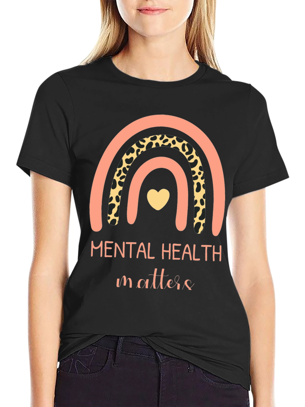 Mental Health Matters Rainbow Graphic Tee