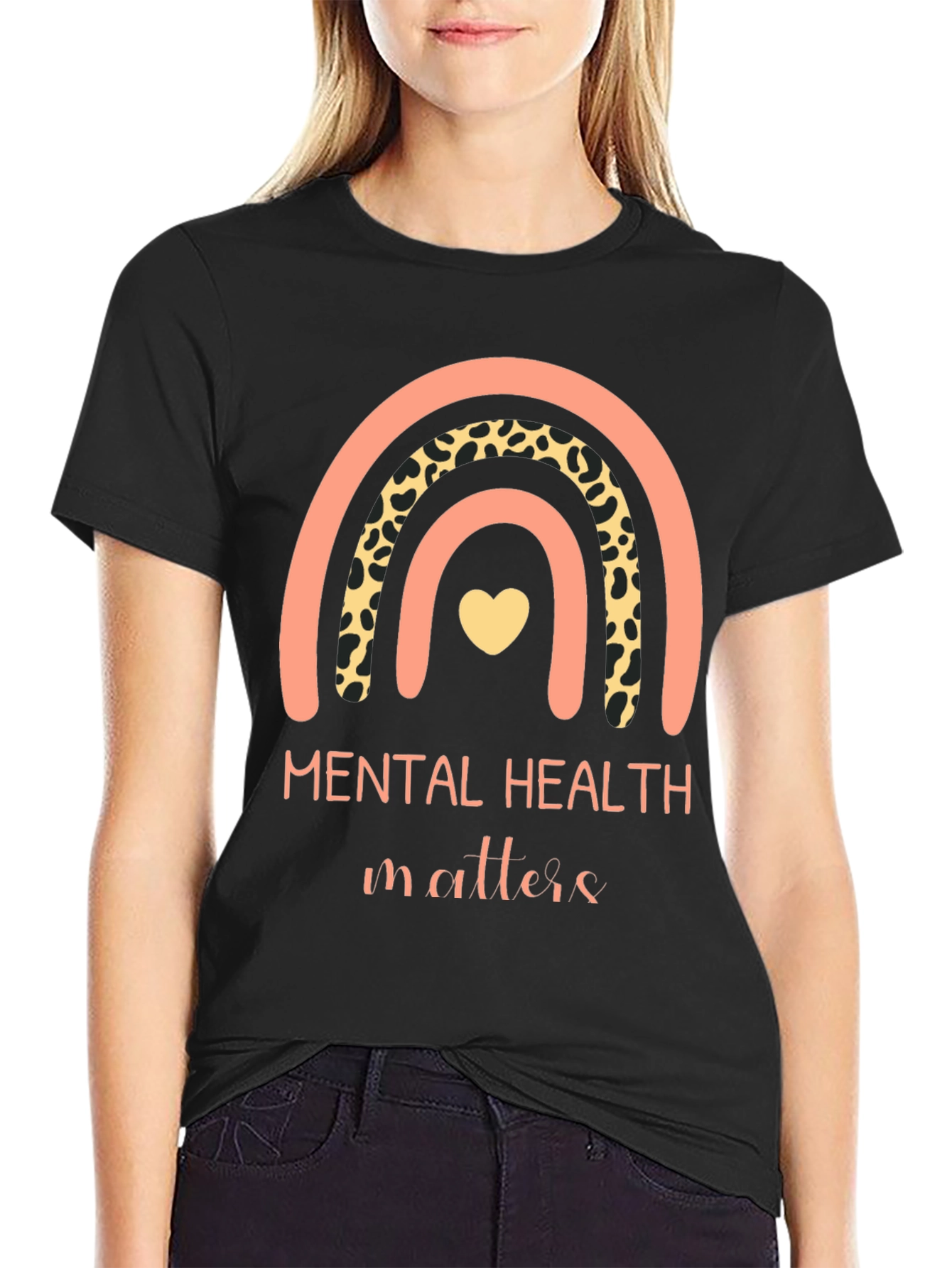 Mental Health Matters Rainbow Graphic Tee
