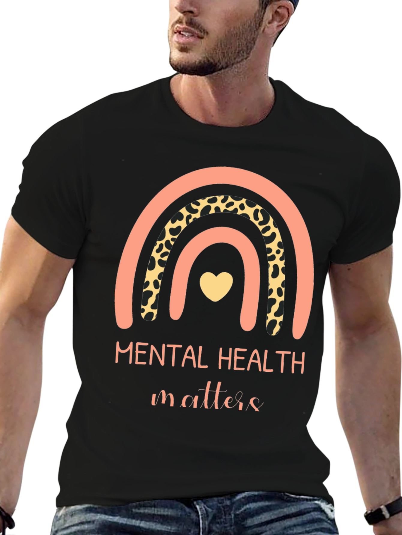 Mental Health Matters Rainbow Graphic Tee