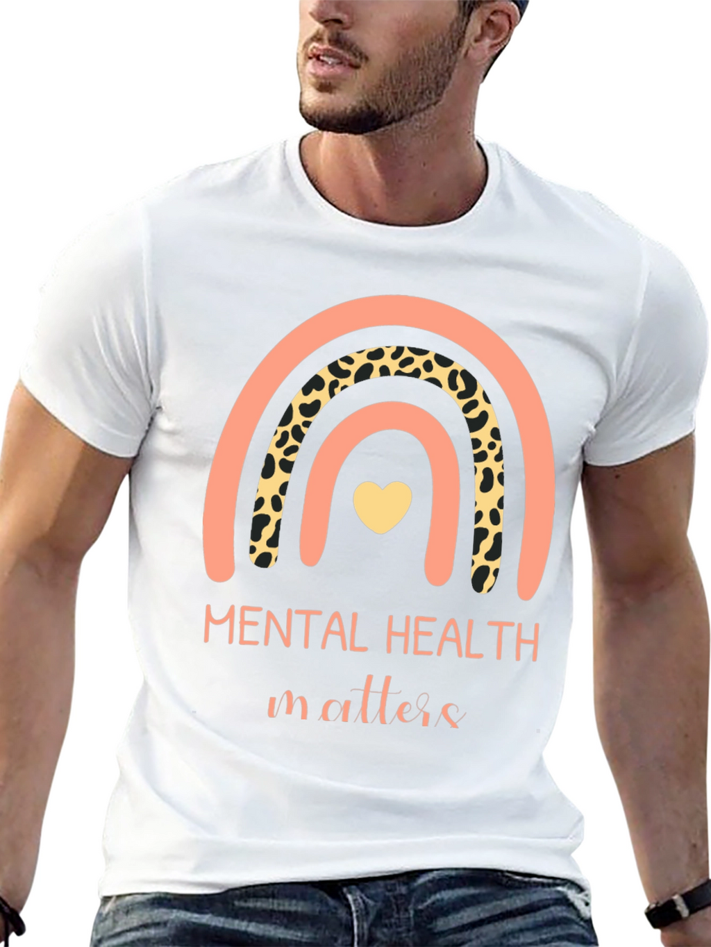 Mental Health Matters Rainbow Graphic Tee