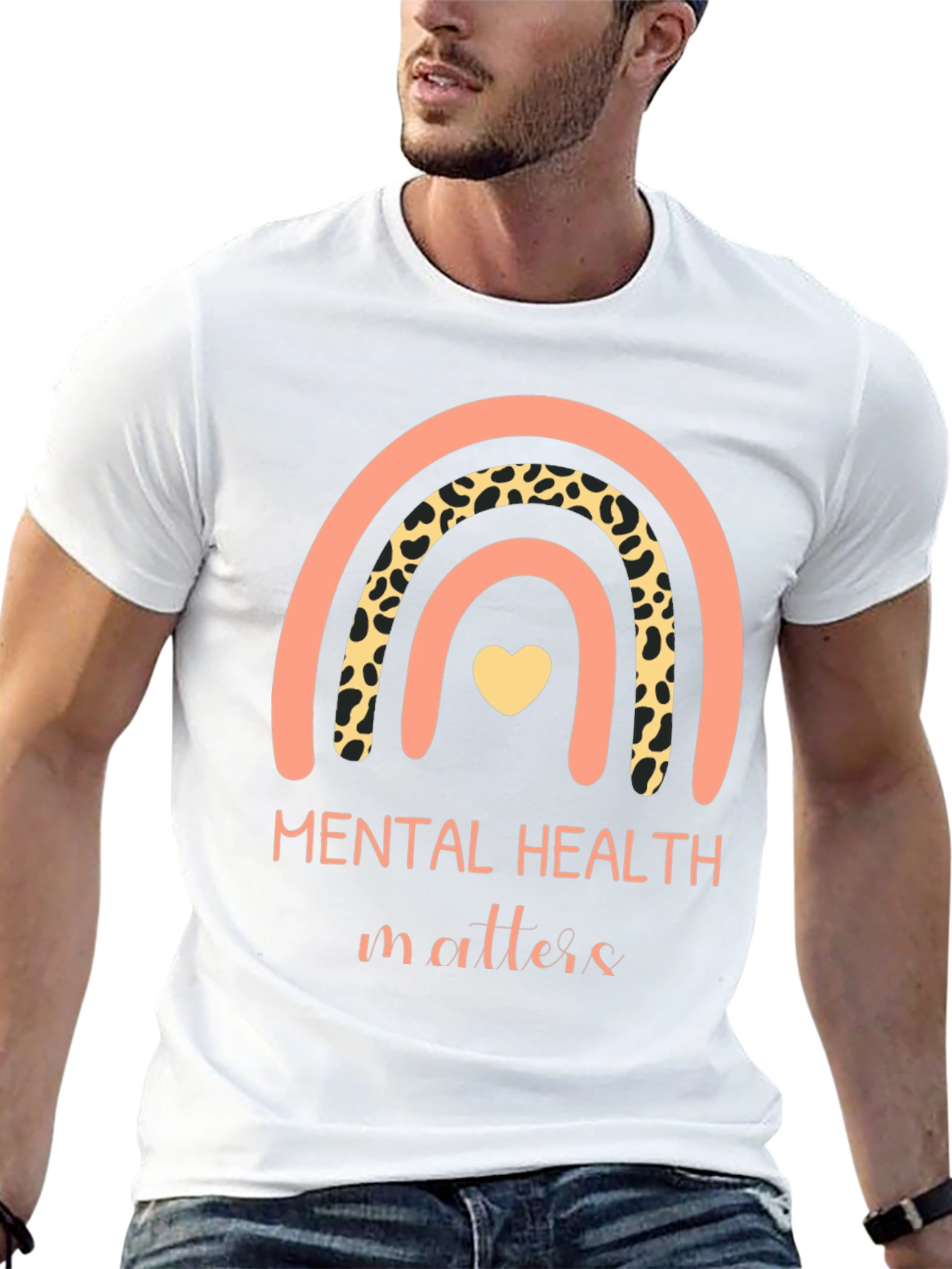 Mental Health Matters Rainbow Graphic Tee