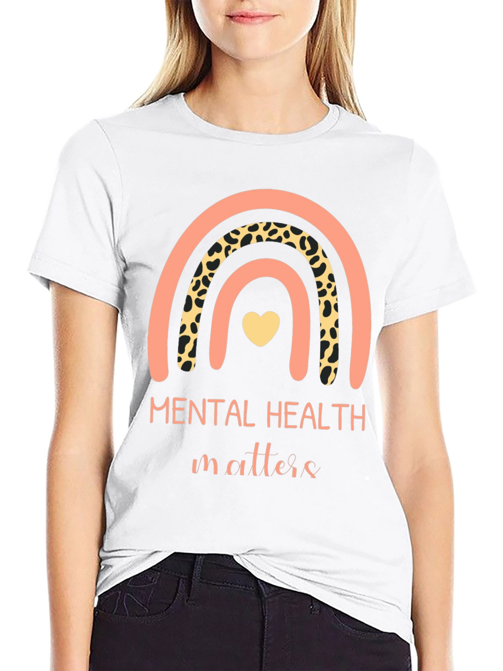 Mental Health Matters Rainbow Graphic Tee