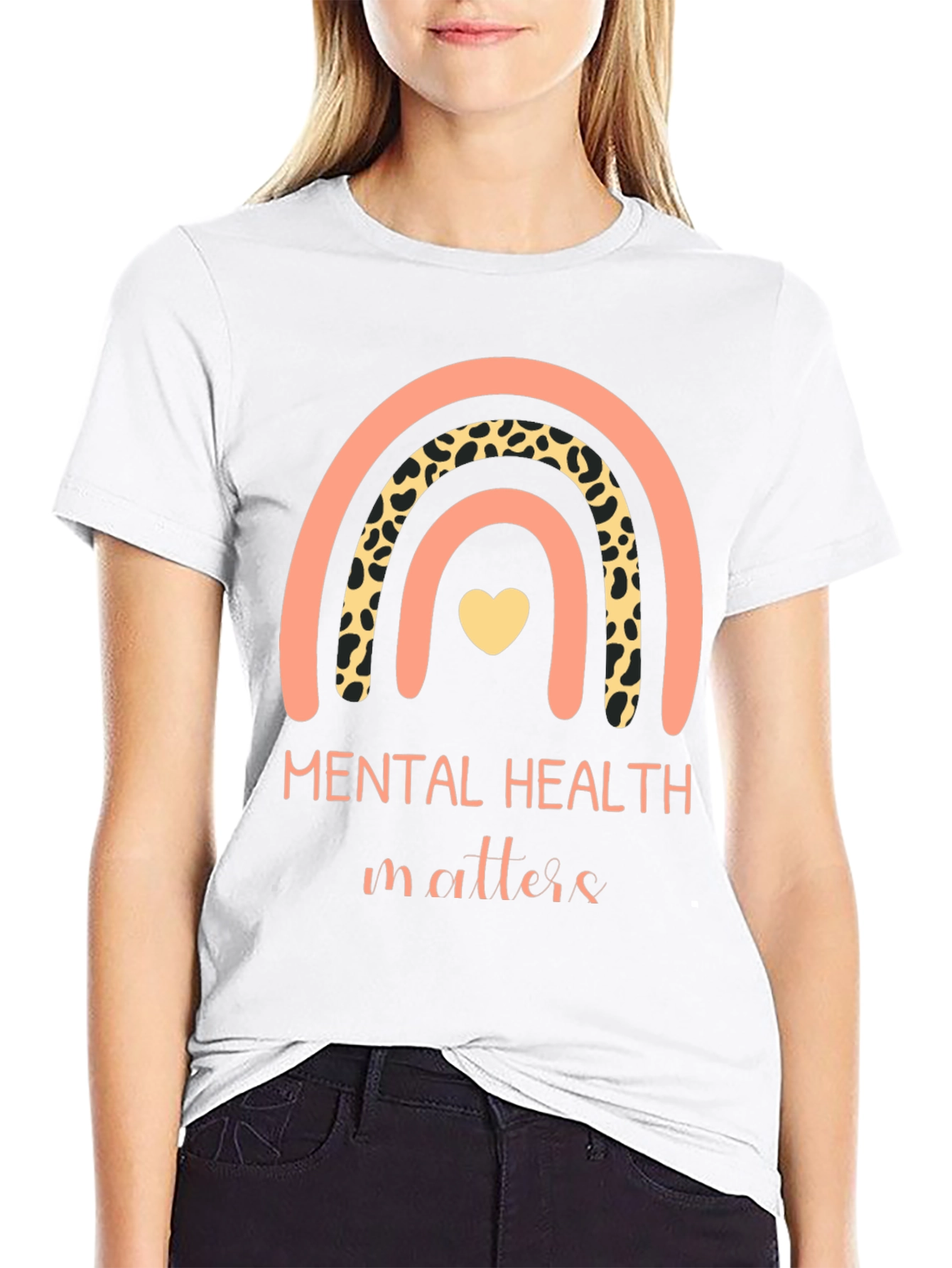 Mental Health Matters Rainbow Graphic Tee