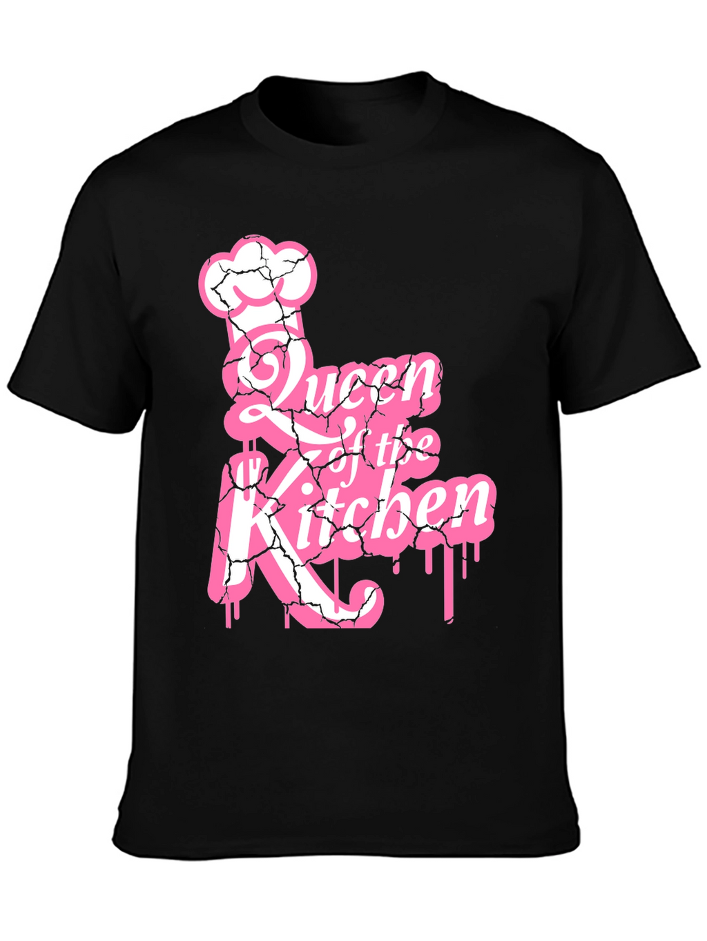 Queen of the Kitchen Graphic Tee - Black