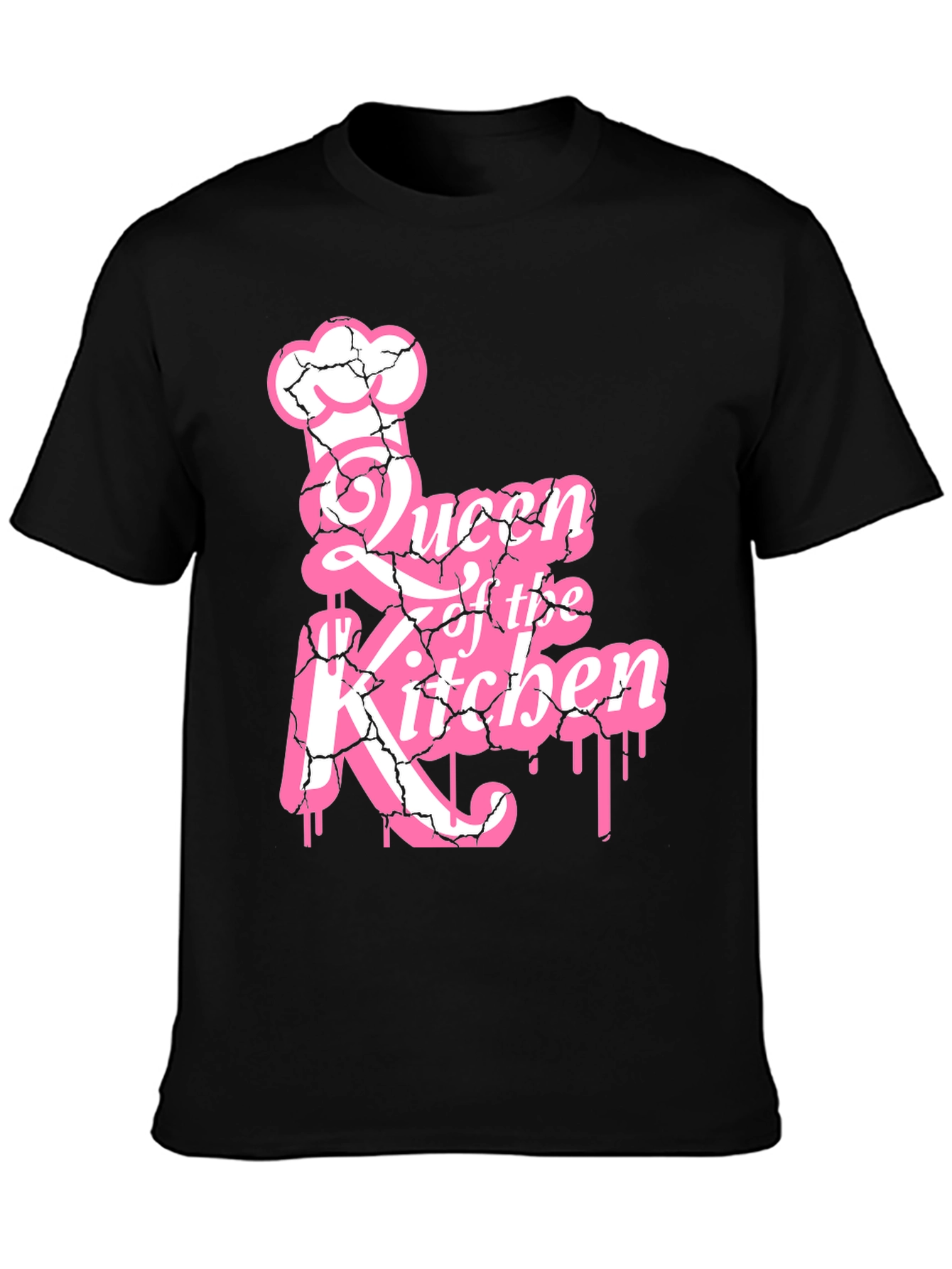 Queen of the Kitchen Graphic Tee - Black