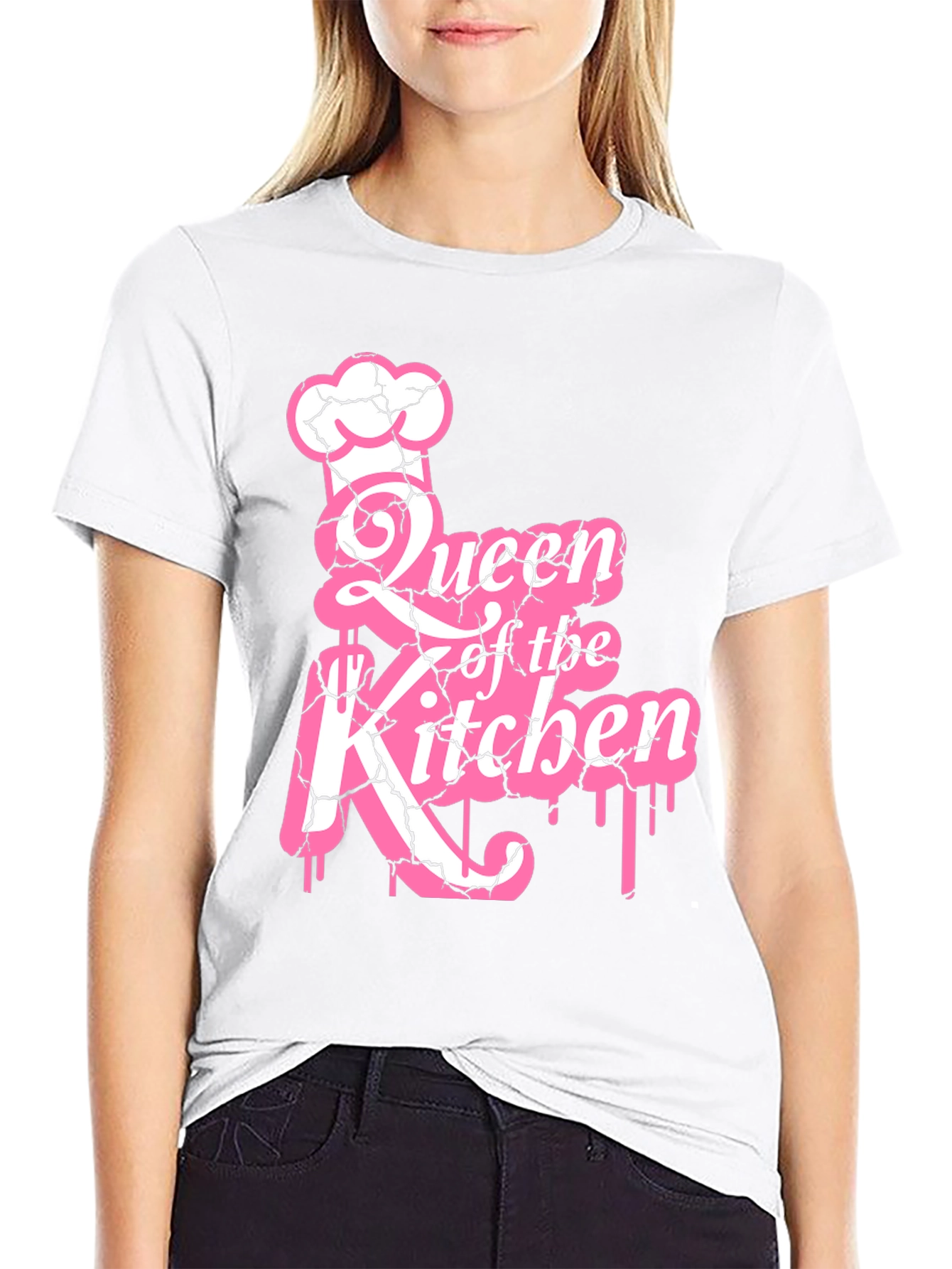 Queen of the Kitchen Graphic Tee - Black