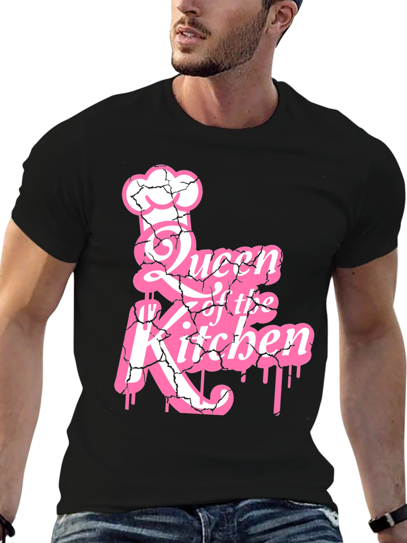 Queen of the Kitchen Graphic Tee - Black