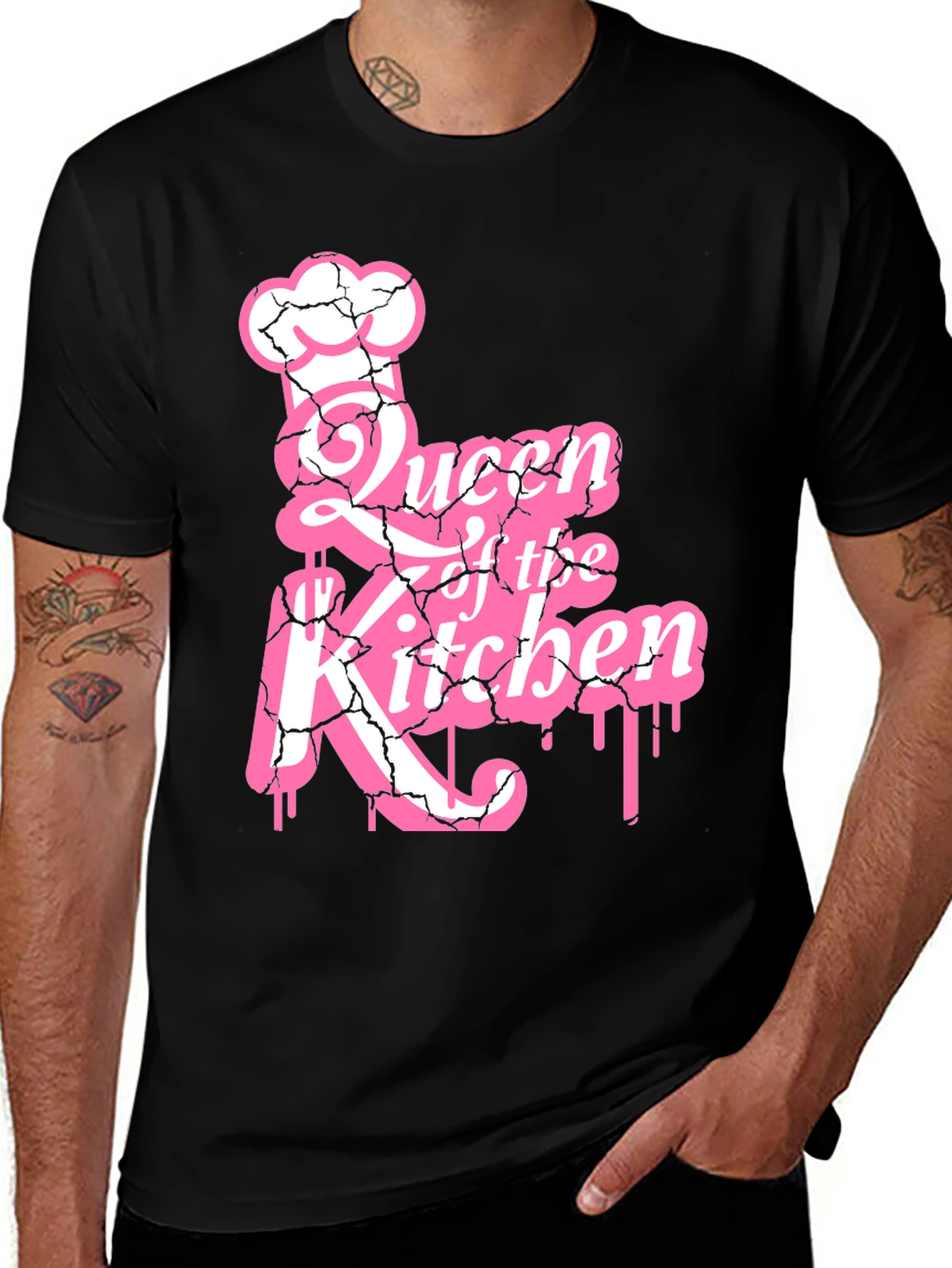 Queen of the Kitchen Graphic Tee - Black