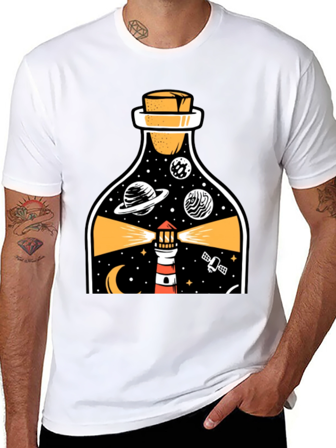 Lighthouse in a Bottle Graphic Tee