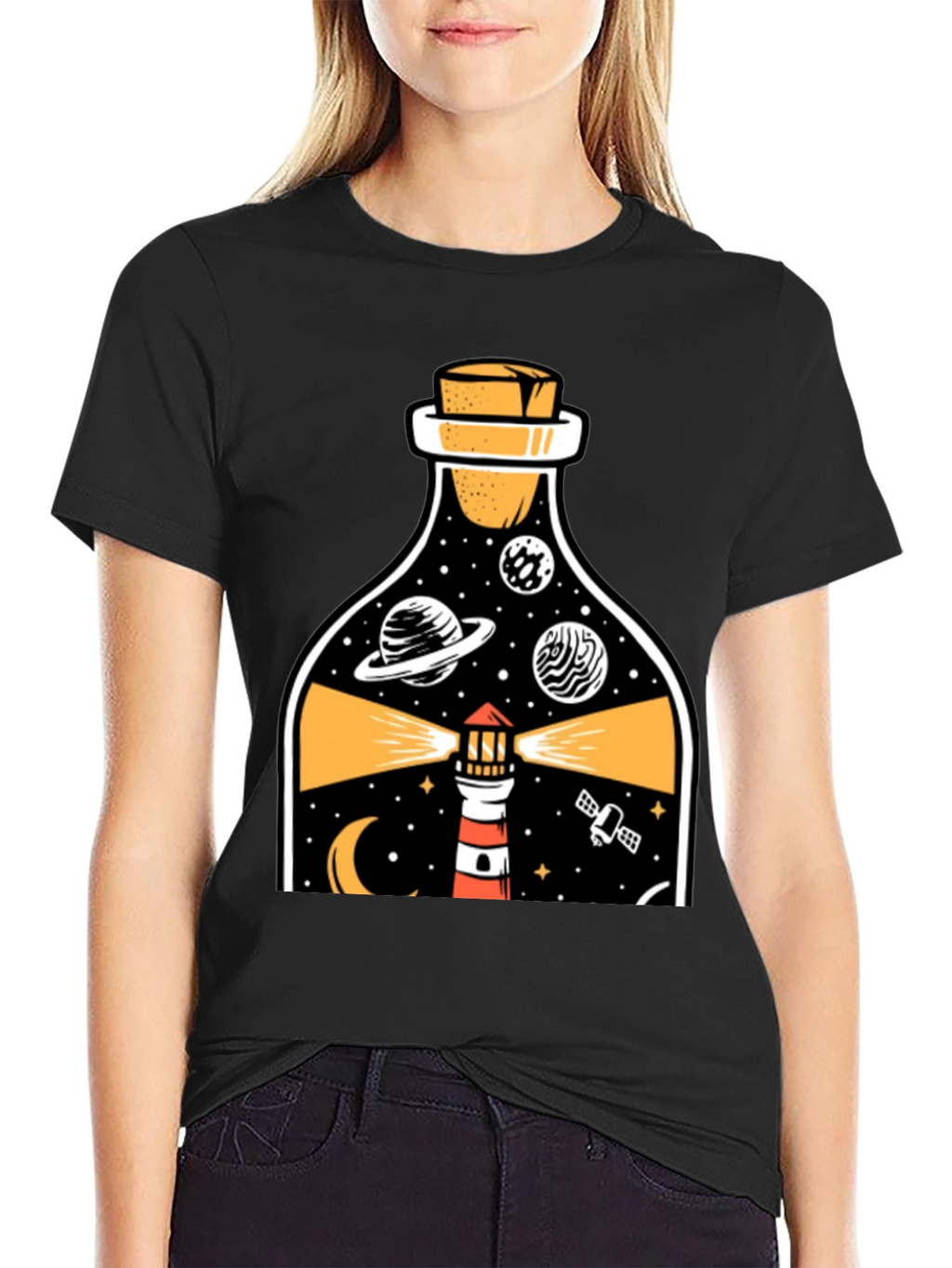 Lighthouse in a Bottle Graphic Tee