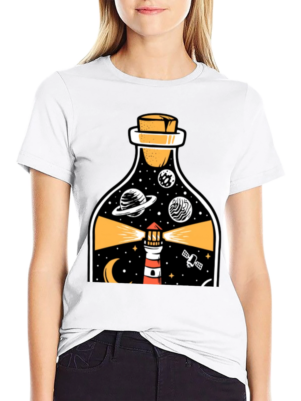 Lighthouse in a Bottle Graphic Tee