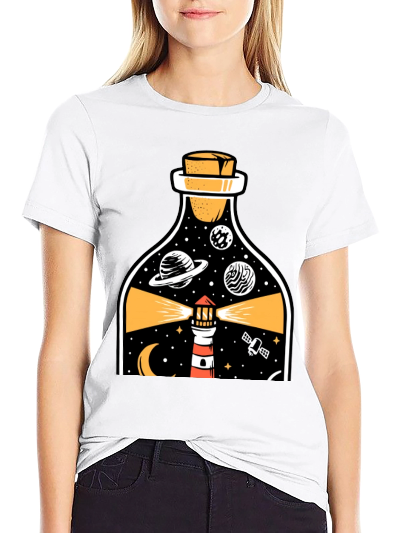 Lighthouse in a Bottle Graphic Tee