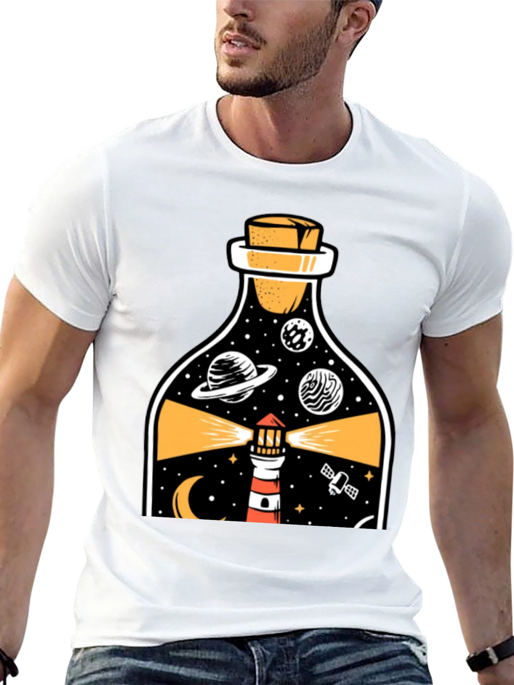 Lighthouse in a Bottle Graphic Tee