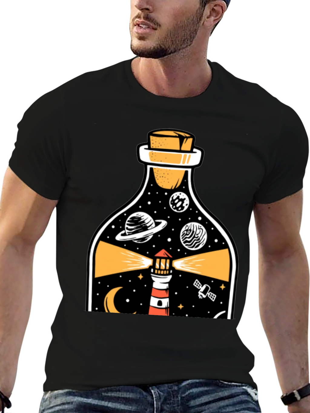 Lighthouse in a Bottle Graphic Tee