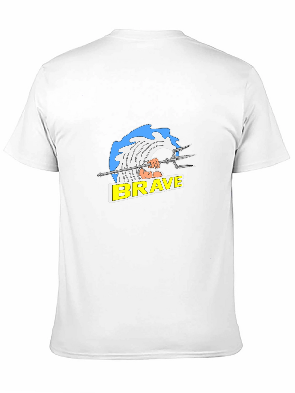 Brave Wave Graphic T-Shirt - Black Cotton Tee