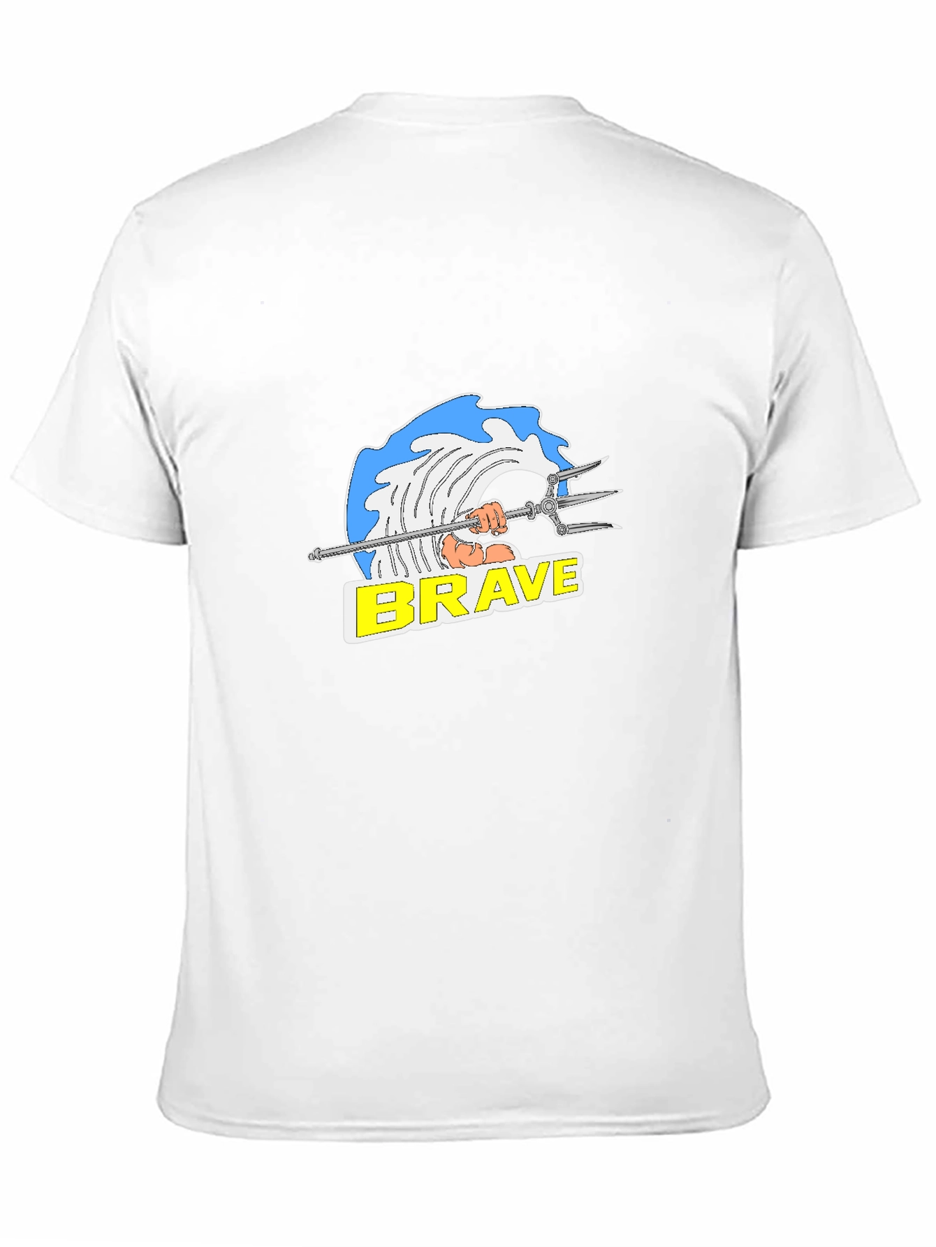 Brave Wave Graphic T-Shirt - Black Cotton Tee