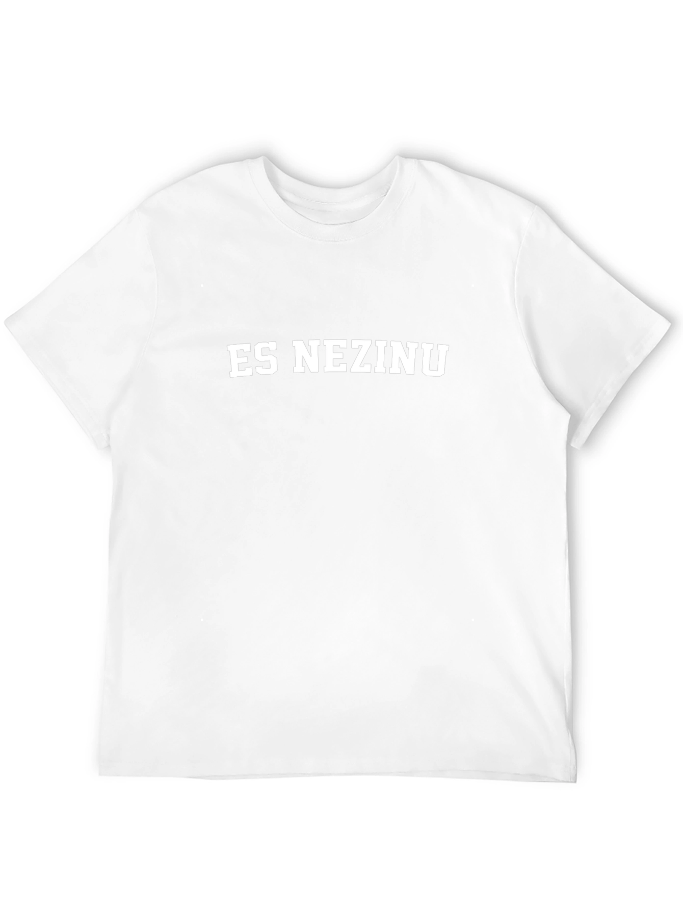Es Nezinu Black Graphic Tee