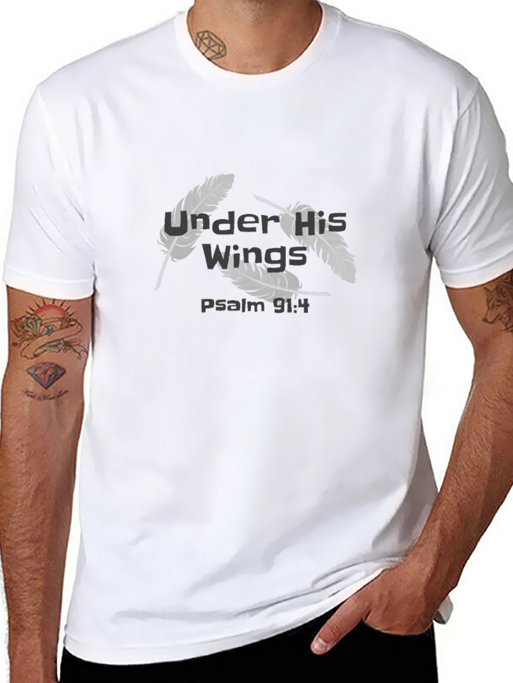 Under His Wings Tee - Psalm 91:4