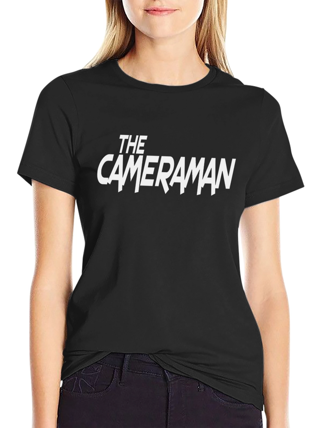 The Cameraman Black Graphic Tee