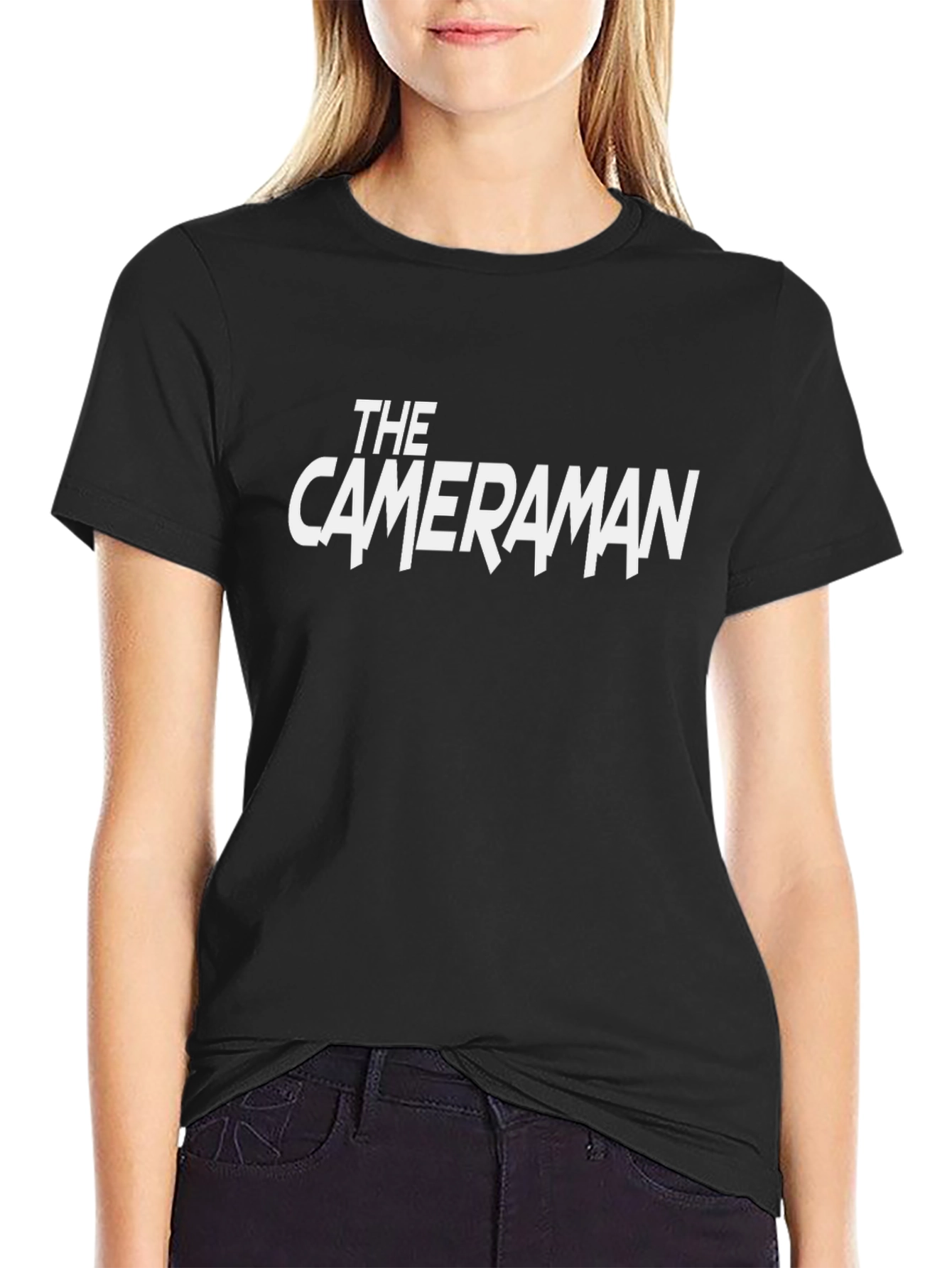 The Cameraman Black Graphic Tee