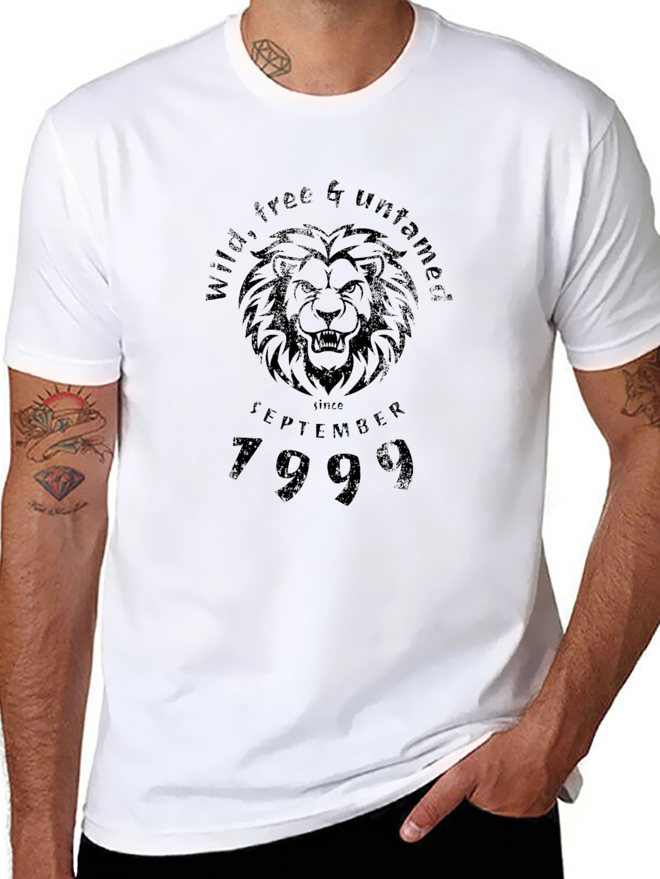 Wild Lion Graphic Tee - Free & Untamed